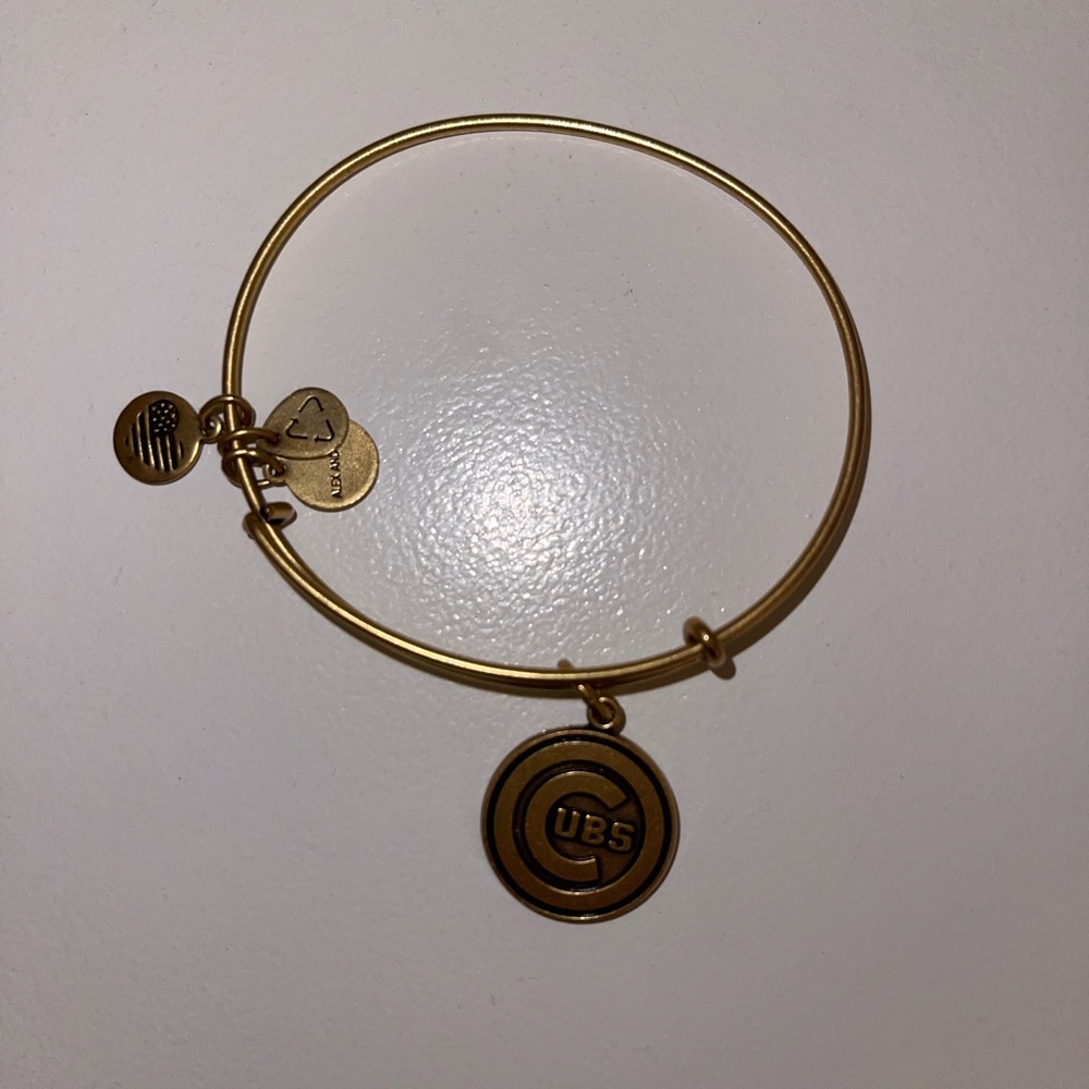 Gold chicago cubs alex & ani bracelet